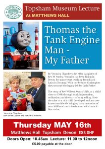 The Thomas the Tank Engine Man-My Father by Veronica Chambers: Thursday 16th May 11am-12noon (doors open 10.45am).
